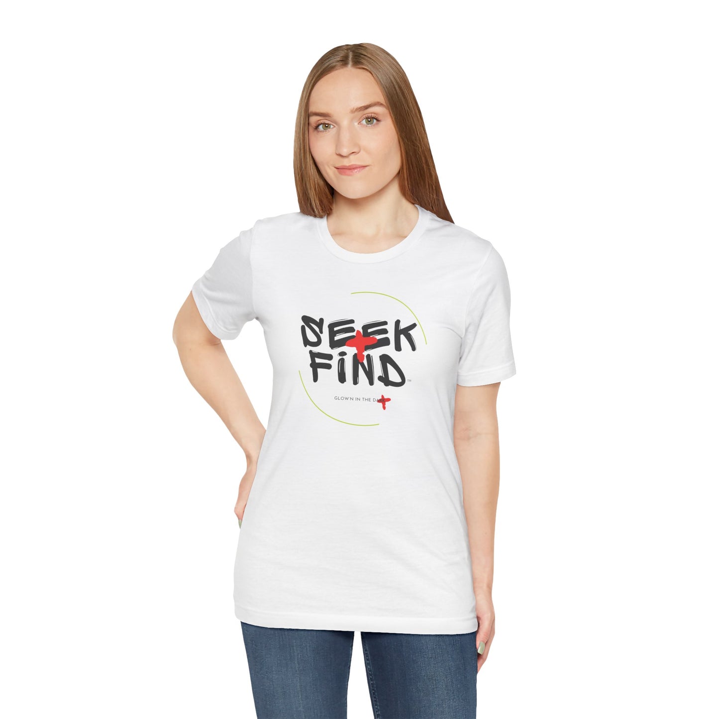 Seek + Find Short Sleeve Jersey Tee Dark Logo