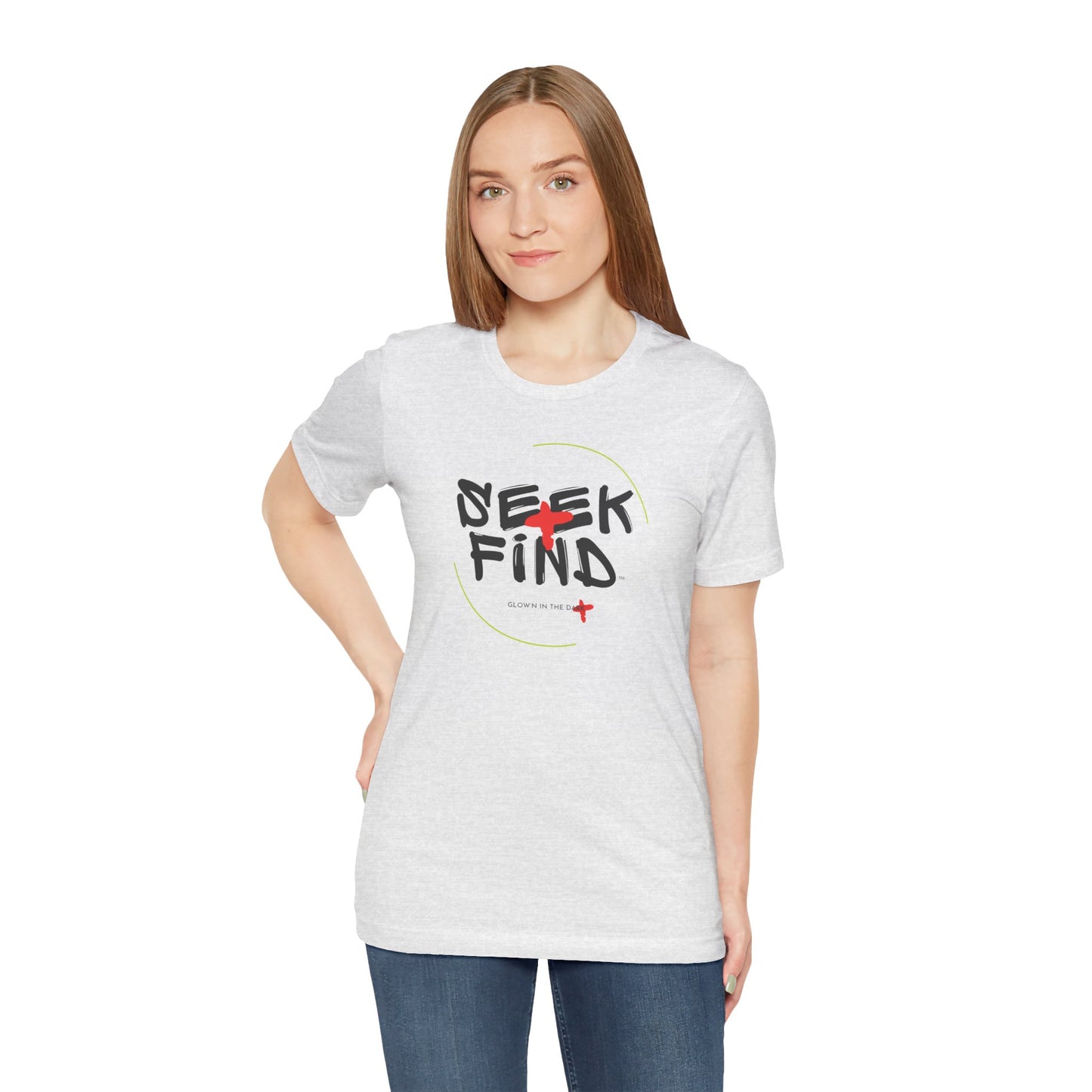 Seek + Find Short Sleeve Jersey Tee Dark Logo