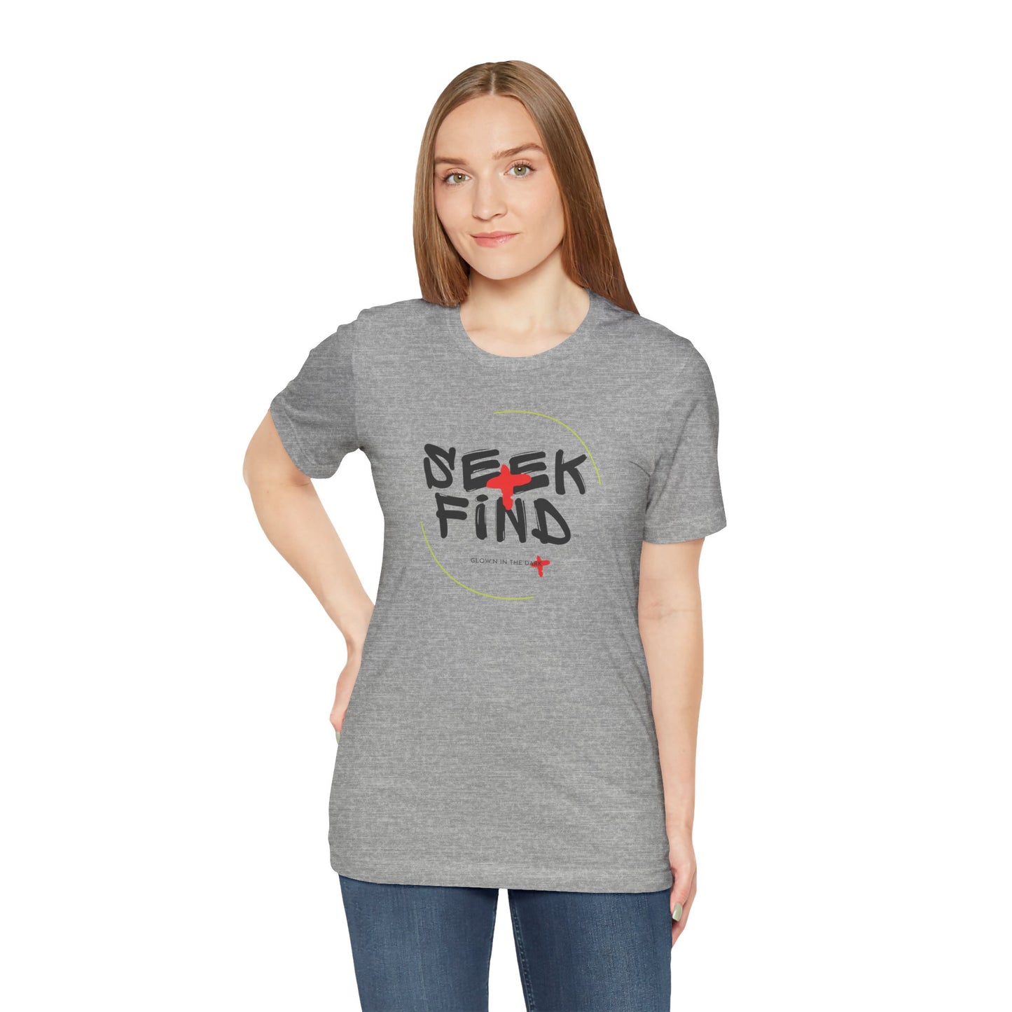 Seek + Find Short Sleeve Jersey Tee Dark Logo