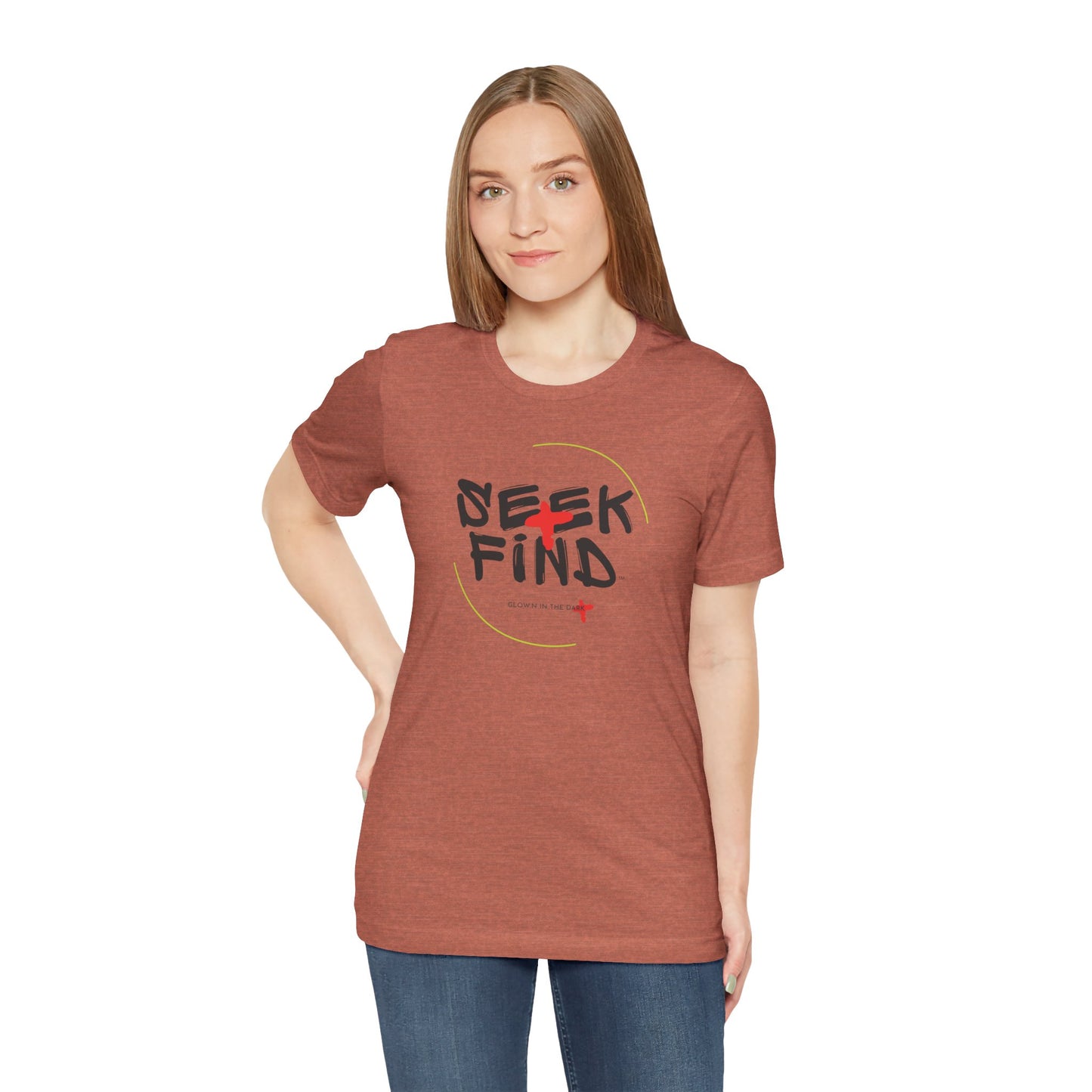 Seek + Find Short Sleeve Jersey Tee Dark Logo